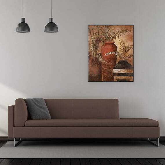 Tablou canvas - Natura Morta, Obiecte, Vaze, Plante, Pictura, Marime: 40 x 50 cm - 2- Roveli