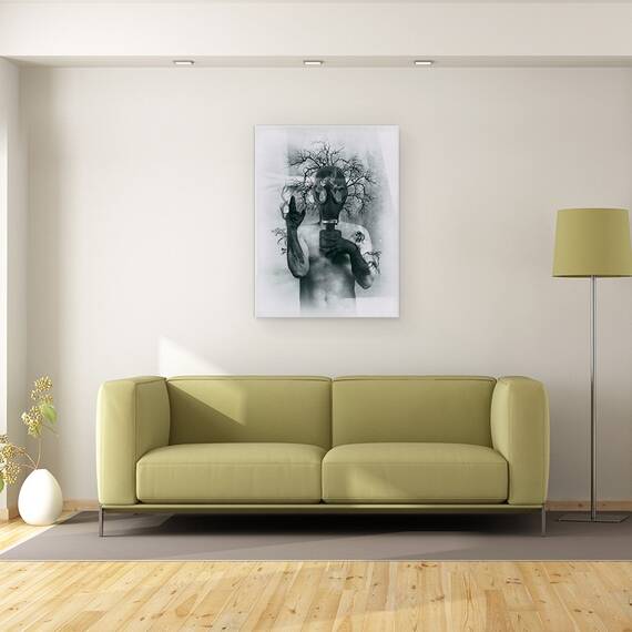 Tablou Canvas - Negru De Oxigen, Marime: 60 x 80 cm - 2- Roveli