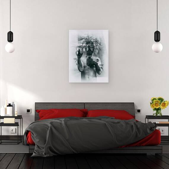 Tablou Canvas - Negru De Oxigen, Marime: 60 x 80 cm - 3- Roveli