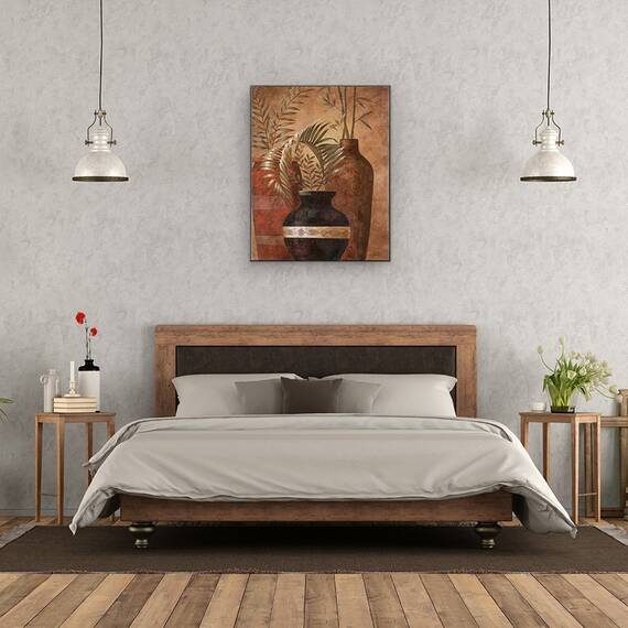 Tablou canvas - Obiecte, Vaze, Natura Morta, Plante, Pictura, Marime: 60 x 75 cm - 3- Roveli