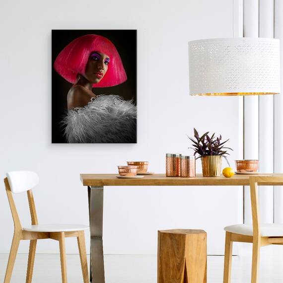 Tablou Canvas - Pantera Roz, Marime: 60 x 80 cm - 4- Roveli