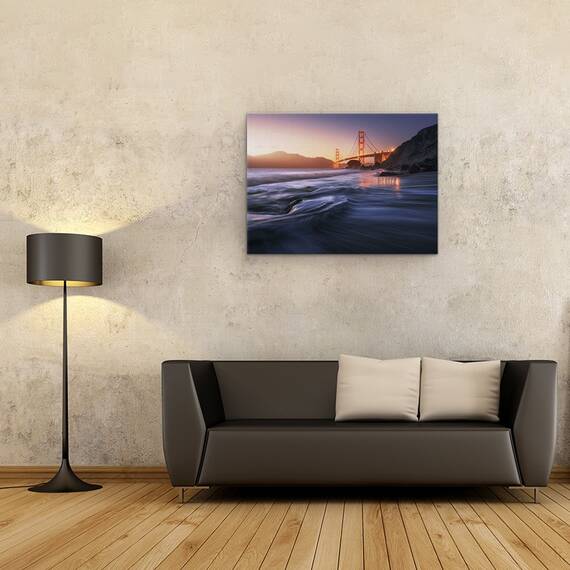 Tablou Canvas - Plaja De Aur, Marime: 60 x 80 cm - 2- Roveli