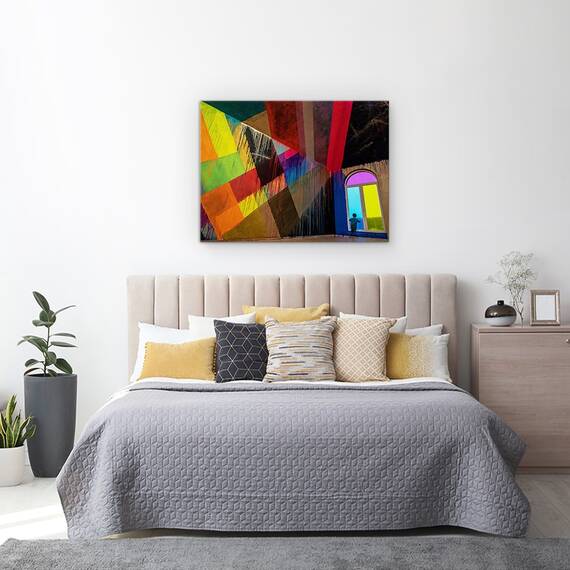 Tablou Canvas - Privelistea Albastra, Marime: 60 x 80 cm - 3- Roveli