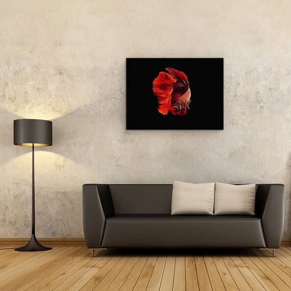 Tablou Canvas - Rosu, Marime: 60 x 80 cm - 2- Roveli