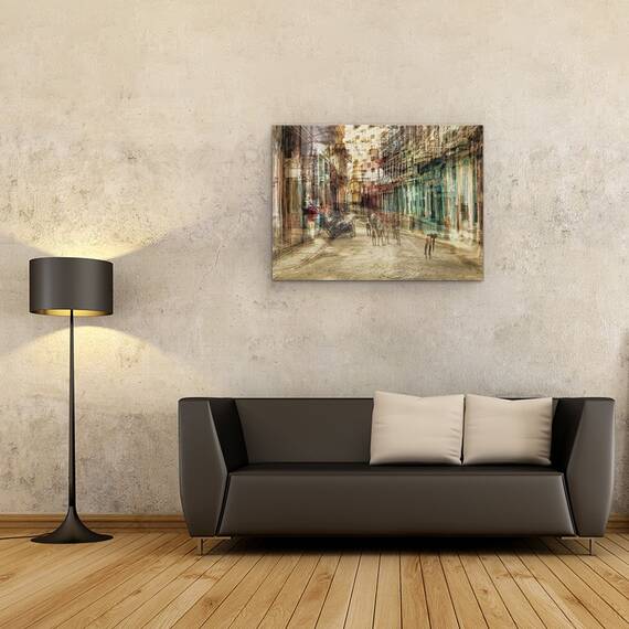 Tablou Canvas - Scena Zilnica In Centrul Havanei, Marime: 60 x 80 cm - 2- Roveli