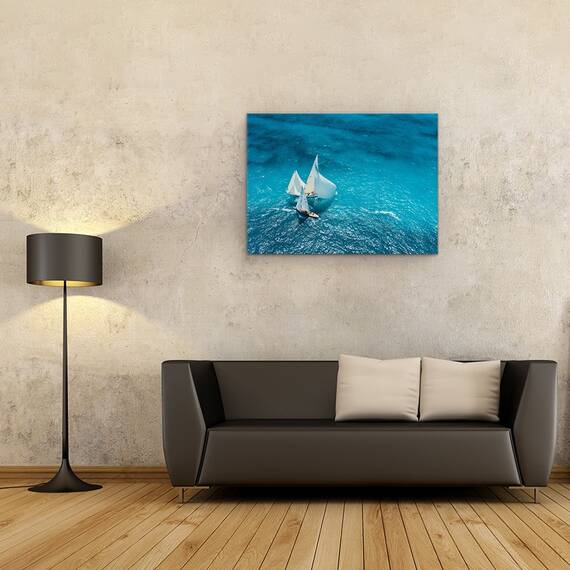 Tablou Canvas - Trecere Albastra, Marime: 60 x 80 cm - 2- Roveli