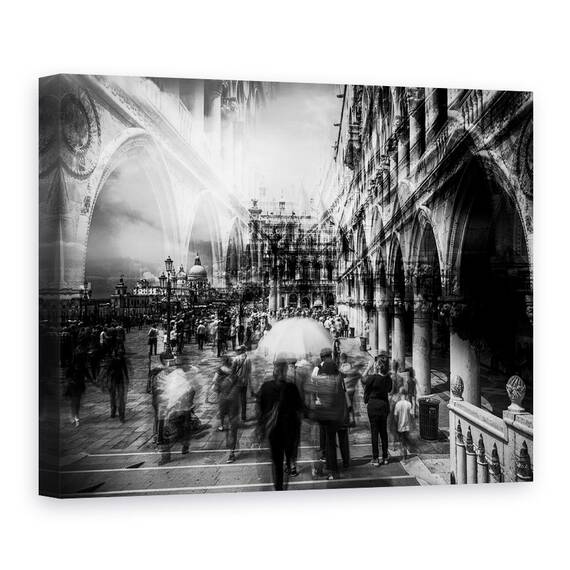 Tablou Canvas - Turistii, Marime: 60 x 80 cm - - Roveli