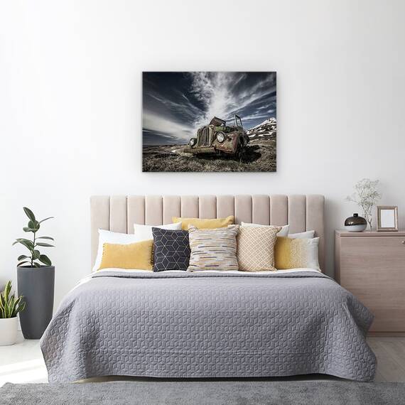 Tablou Canvas - Vechiul Jeep Rusesc, Marime: 60 x 80 cm - 3- Roveli