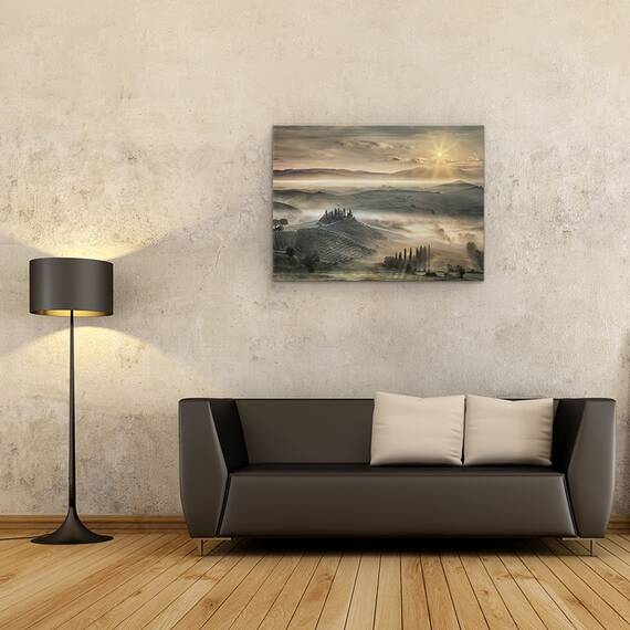 Tablou Canvas - Dimineata Toscana, Marime: 60 x 80 cm - 2- Roveli