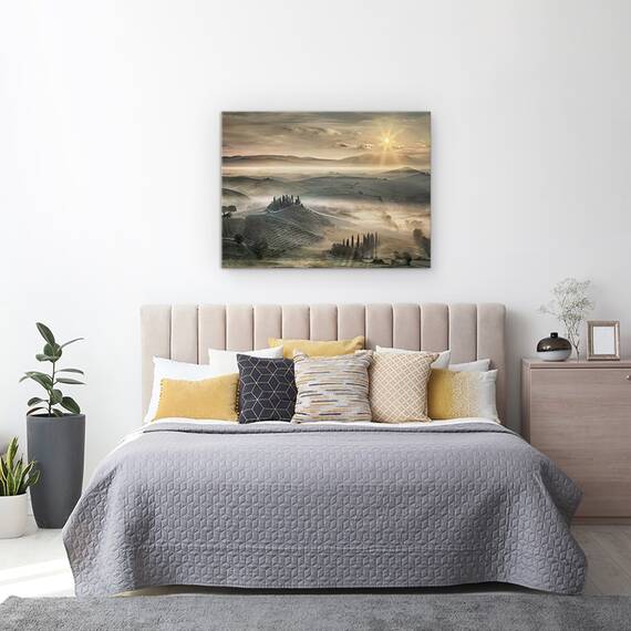 Tablou Canvas - Dimineata Toscana, Marime: 60 x 80 cm - 3- Roveli