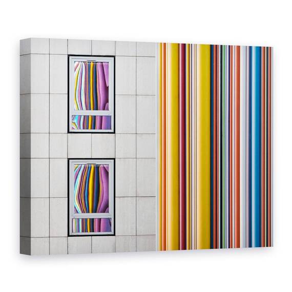 Tablou Canvas - Gri Si Culori, Marime: 60 x 80 cm - - Roveli