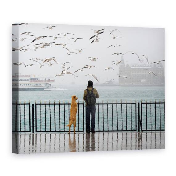 Tablou Canvas - Grija, Marime: 60 x 80 cm - - Roveli