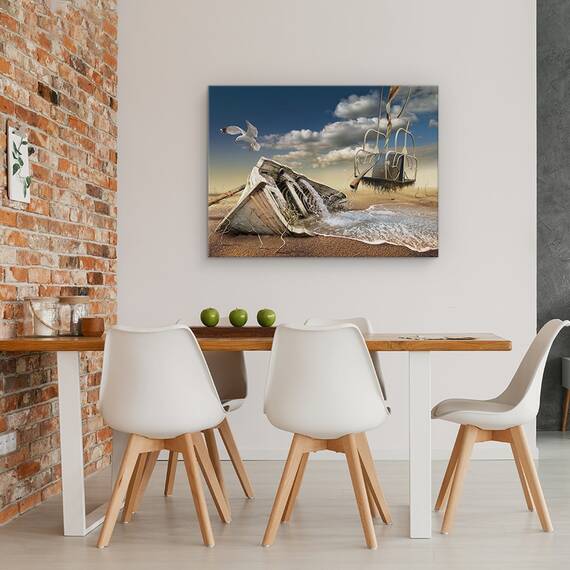 Tablou Canvas - Pescarus, Marime: 60 x 80 cm - 4- Roveli