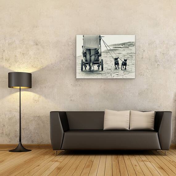 Tablou Canvas - Picioare Si Caini, Marime: 60 x 80 cm - 2- Roveli