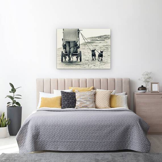 Tablou Canvas - Picioare Si Caini, Marime: 60 x 80 cm - 3- Roveli