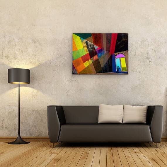 Tablou Canvas - Privelistea Albastra, Marime: 50 x 70 cm - 2- Roveli
