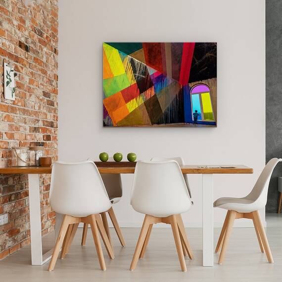 Tablou Canvas - Privelistea Albastra, Marime: 50 x 70 cm - 4- Roveli