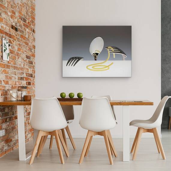 Tablou Canvas - Si Acum? Mananci?, Marime: 60 x 80 cm - 4- Roveli
