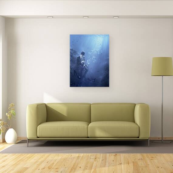 Tablou Canvas - Blues, Marime: 50 x 70 cm - 2- Roveli