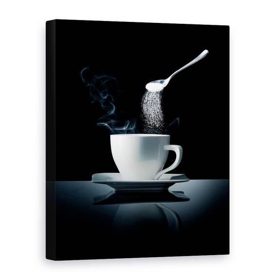 Tablou Canvas - Cafea Si Zahar, Marime: 50 x 70 cm - - Roveli