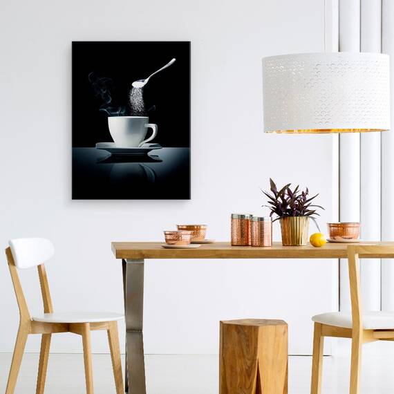 Tablou Canvas - Cafea Si Zahar, Marime: 50 x 70 cm - 4- Roveli