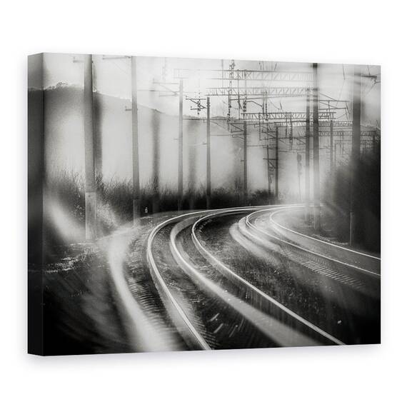 Tablou Canvas - Cai Ferate, Marime: 50 x 70 cm - - Roveli