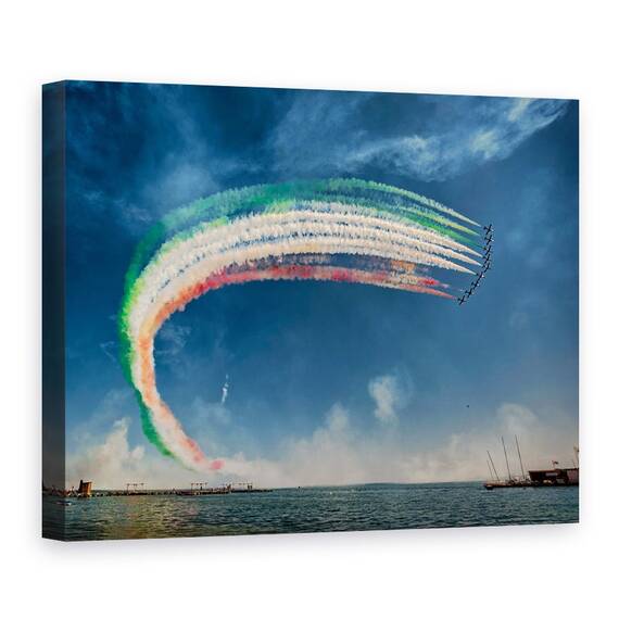 Tablou Canvas - Frecce Tricolori, Marime: 50 x 70 cm - - Roveli
