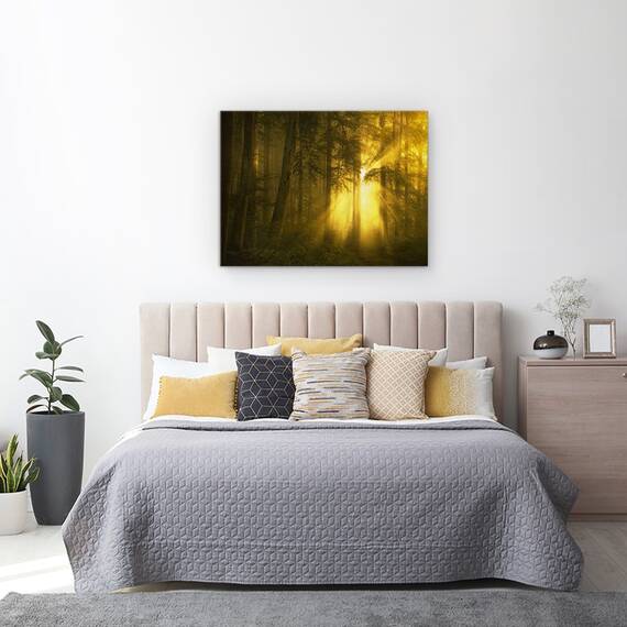 Tablou Canvas - Galben, Marime: 50 x 70 cm - 3- Roveli