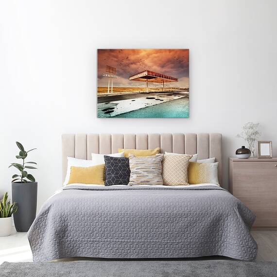 Tablou Canvas - Gaz Bar Blues, Marime: 50 x 70 cm - 3- Roveli