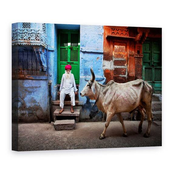 Tablou Canvas - India, Marime: 50 x 70 cm - - Roveli