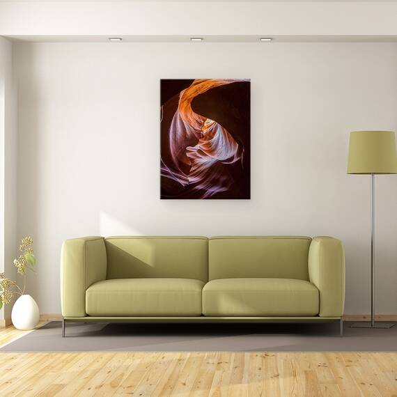Tablou Canvas - Inima De Foc, Marime: 50 x 70 cm - 2- Roveli