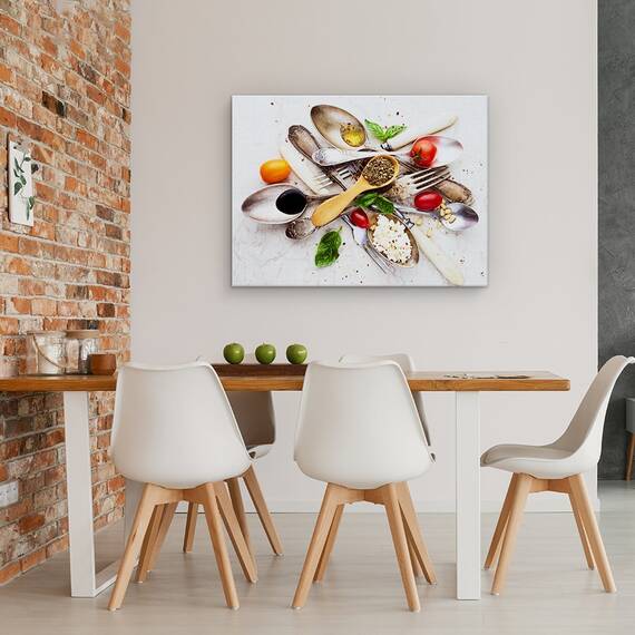 Tablou Canvas - Linguri Si Salata, Marime: 50 x 70 cm - 4- Roveli