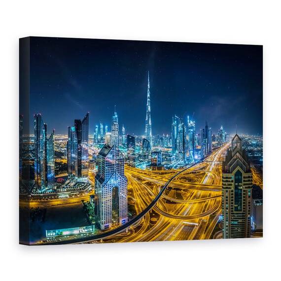 Tablou Canvas - Orasul Albastru, Marime: 50 x 70 cm - - Roveli