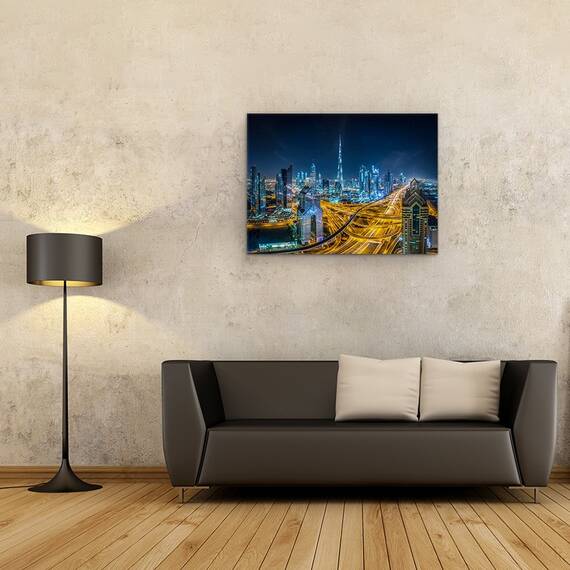 Tablou Canvas - Orasul Albastru, Marime: 50 x 70 cm - 2- Roveli