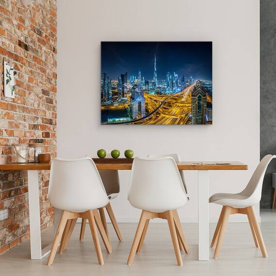 Tablou Canvas - Orasul Albastru, Marime: 50 x 70 cm - 4- Roveli