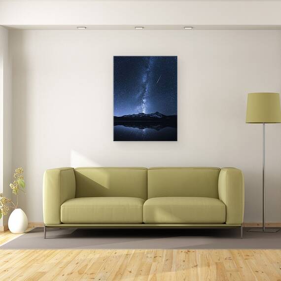 Tablou Canvas - Reflectia Galaxiilor, Marime: 50 x 70 cm - 2- Roveli