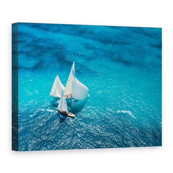 Tablou Canvas - Trecere Albastra, Marime: 50 x 70 cm - - Roveli