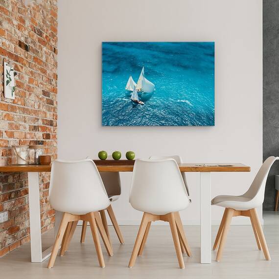Tablou Canvas - Trecere Albastra, Marime: 50 x 70 cm - 4- Roveli
