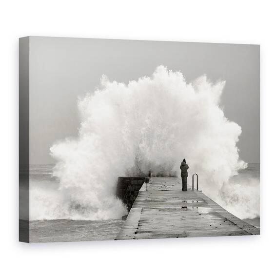 Tablou Canvas - Valuri, Marime: 50 x 70 cm - - Roveli