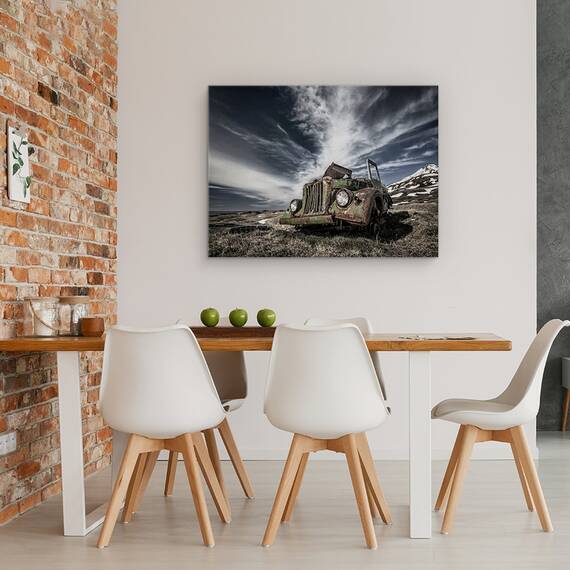 Tablou Canvas - Vechiul Jeep Rusesc, Marime: 50 x 70 cm - 4- Roveli