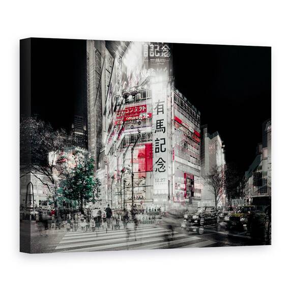 Tablou Canvas - Viata Stradala In Tokyo, Marime: 50 x 70 cm - - Roveli