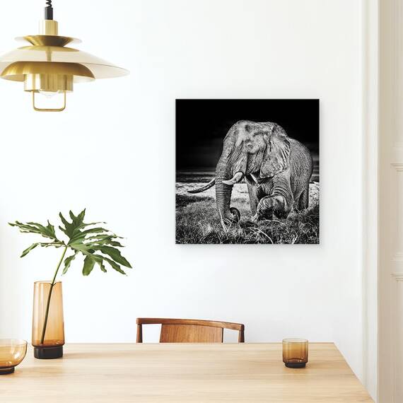 Tablou Canvas - Apus La Waterhole, Marime: 60 x 60 cm - 4- Roveli