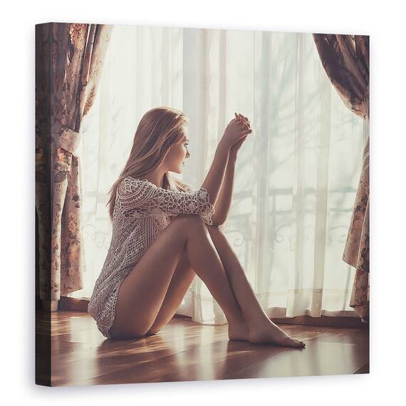 Tablou Canvas - Asteptand Dragostea, Marime: 60 x 60 cm - - Roveli