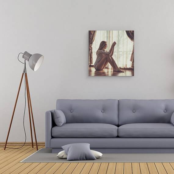 Tablou Canvas - Asteptand Dragostea, Marime: 60 x 60 cm - 2- Roveli