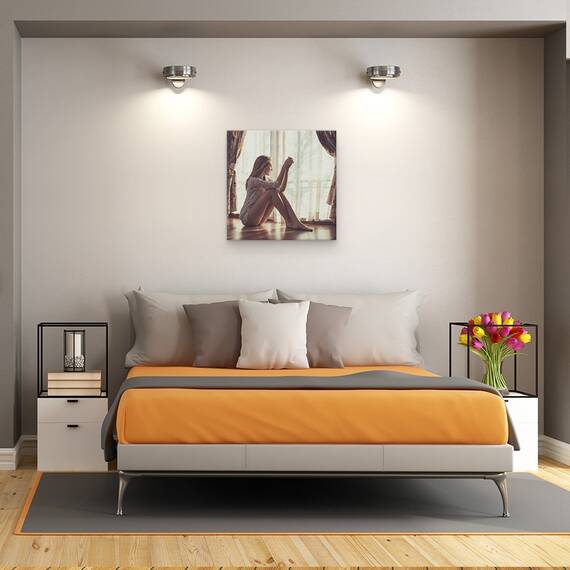 Tablou Canvas - Asteptand Dragostea, Marime: 60 x 60 cm - 3- Roveli
