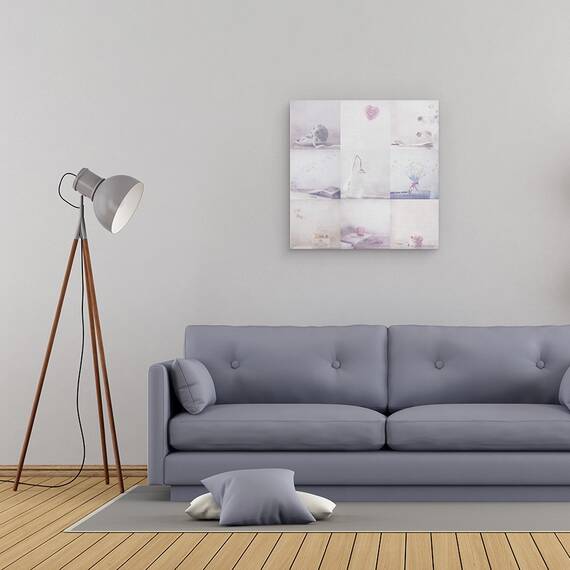 Tablou Canvas - Colectie De Lucruri Mici Si Dragalase, Marime: 60 x 60 cm - 2- Roveli