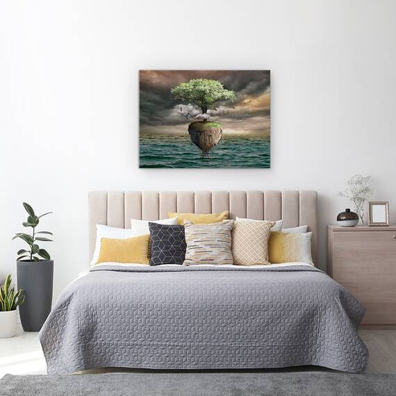 Tablou Canvas - Copac, Marime: 50 x 70 cm - 3- Roveli
