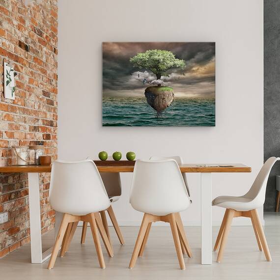 Tablou Canvas - Copac, Marime: 50 x 70 cm - 4- Roveli