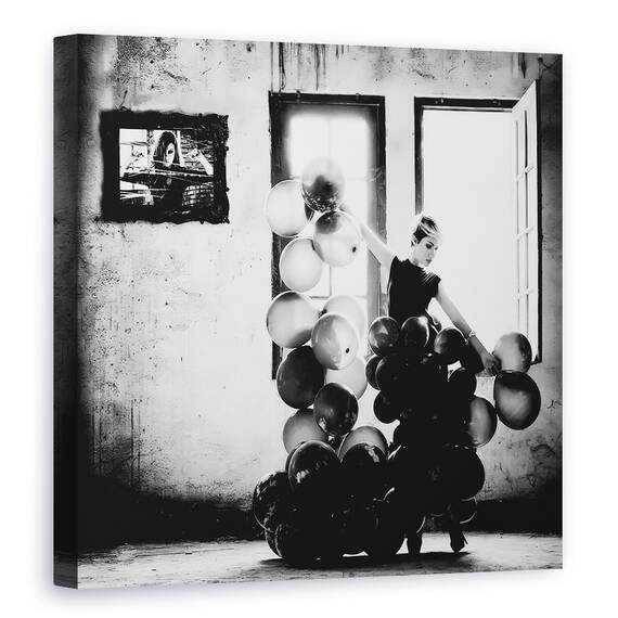 Tablou Canvas - Dansand Cu Singuratea, Marime: 60 x 60 cm - - Roveli