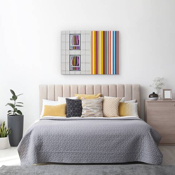 Tablou Canvas - Gri Si Culori, Marime: 50 x 70 cm - 3- Roveli